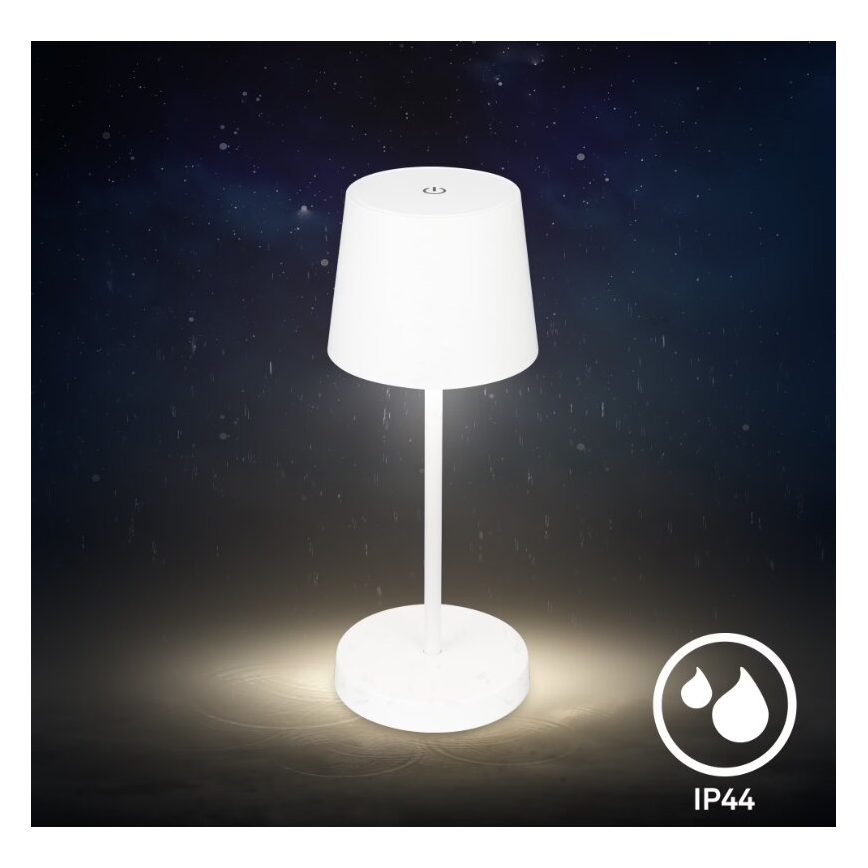Briloner 7423016 - LED Dimbaar oplaadbaar buitenshuis tafellamp LED/2,6W/5V 2000mAh IP44 wit