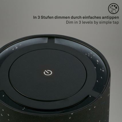 Briloner 7449-015 - Lampe d'extérieur tactile à intensité variable STARRY SKY LED/3W/5V IP44 noir