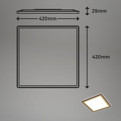 Briloner 7459-417 - Dimbare LED plafondlamp DECO LED/24W/230V 2700-6500K + afstandsbediening