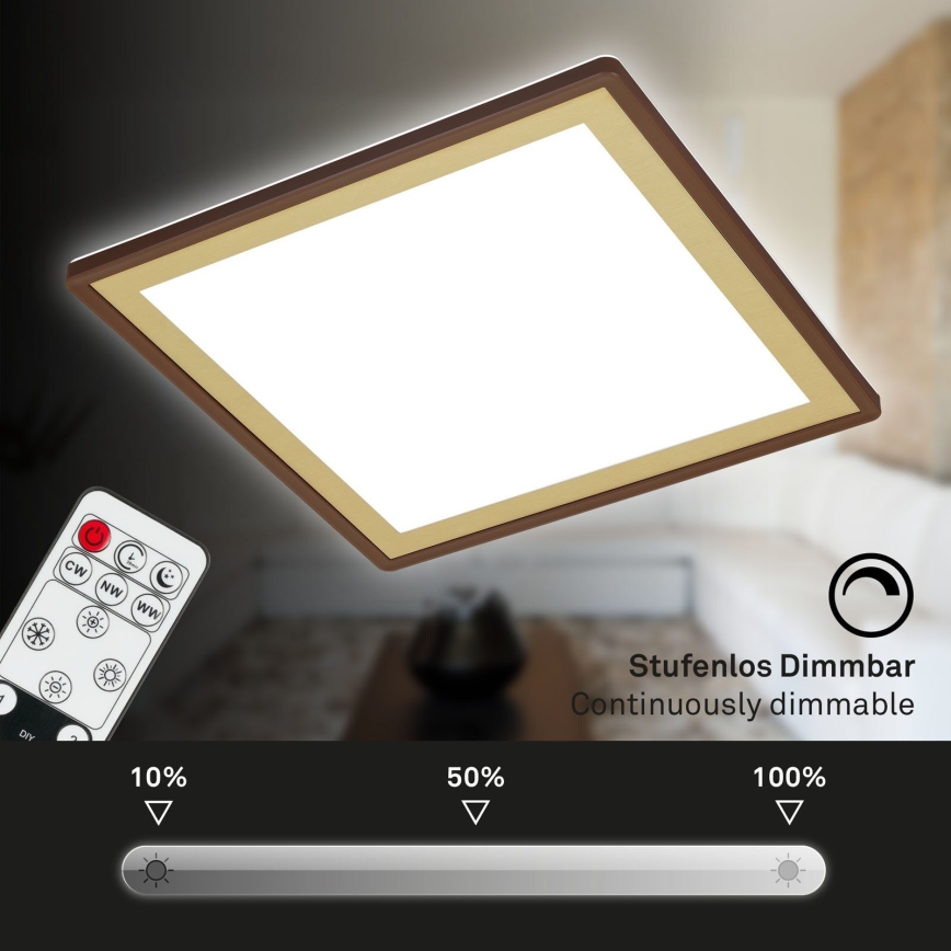 Briloner 7459-417 - Plafonnier à intensité variable LED DECO LED/24W/230V 2700-6500K + télécommande