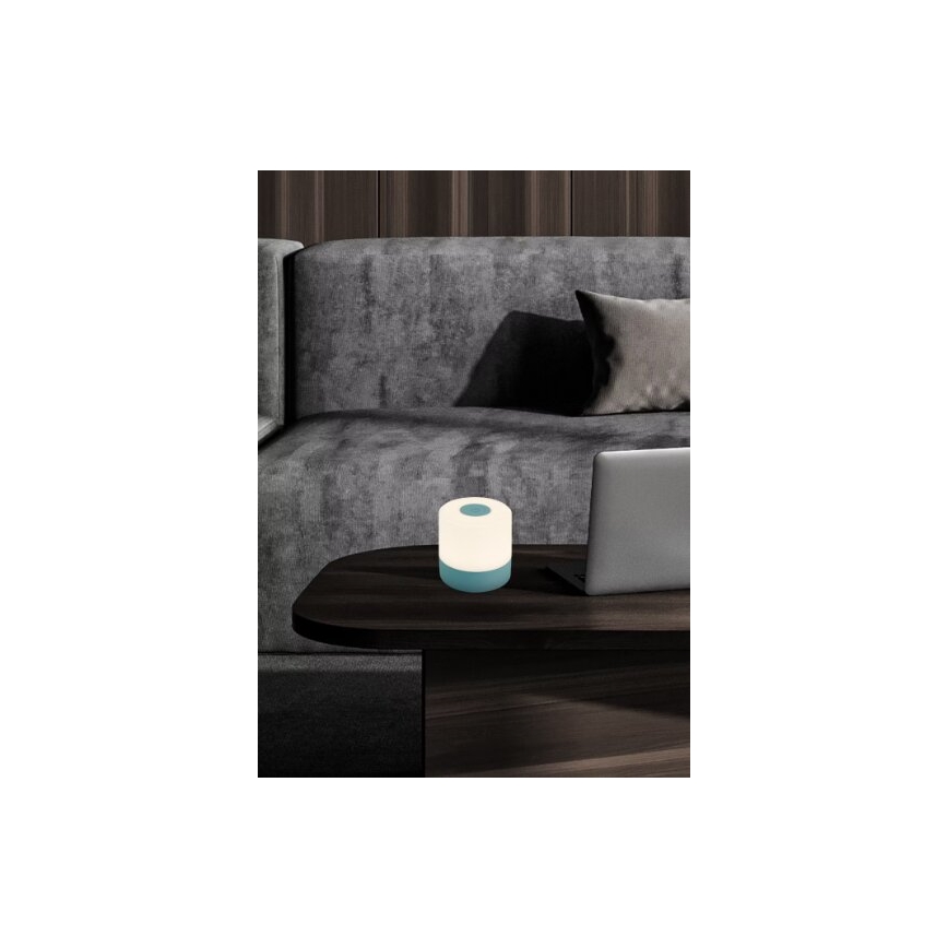 Briloner 7461010 - LED Dimbaar oplaadbaar buitenshuis tafellamp LED/2W/5V IP44 1200 mAh blauw