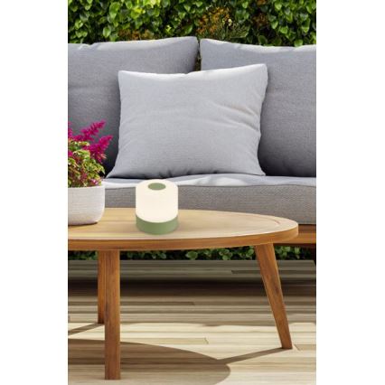Briloner 7461019 - Lampe de table d'extérieur à intensité variable rechargeable LED/2W/5V IP44 1200 mAh vert