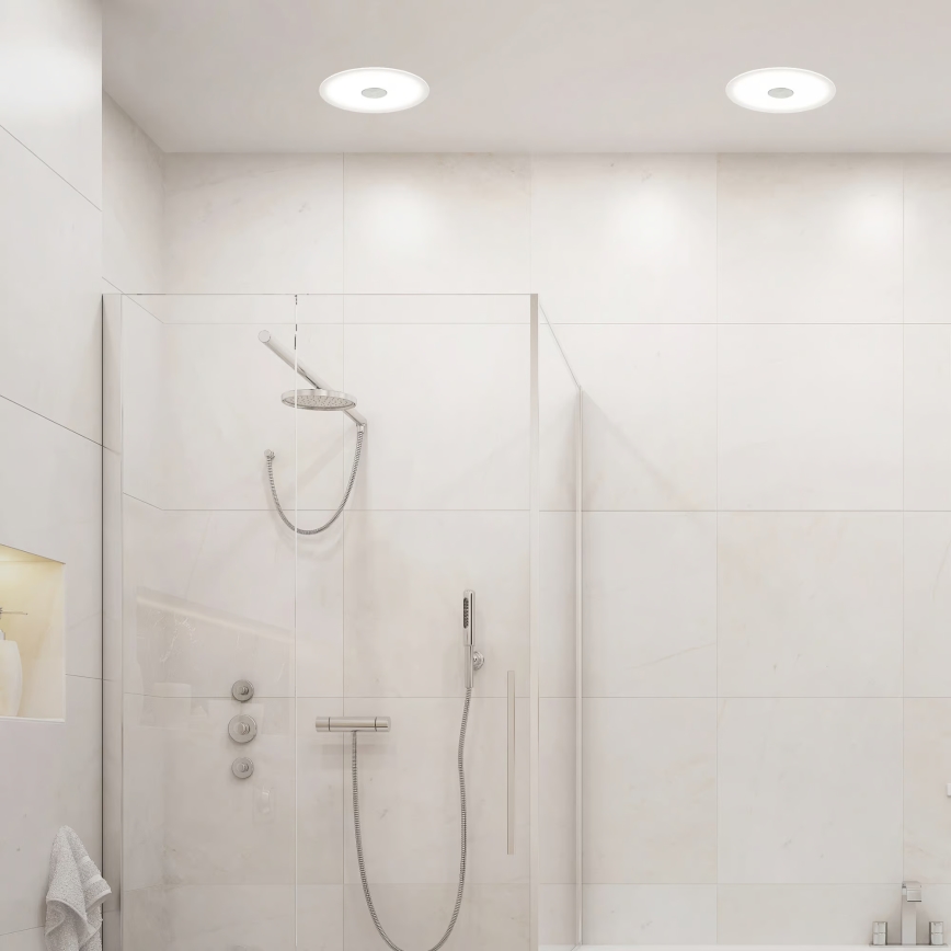 Briloner 7481019 - LED inbouwarmatuur voor badkamer LED/12W/230V 3000/4000/6500K IP44 wit