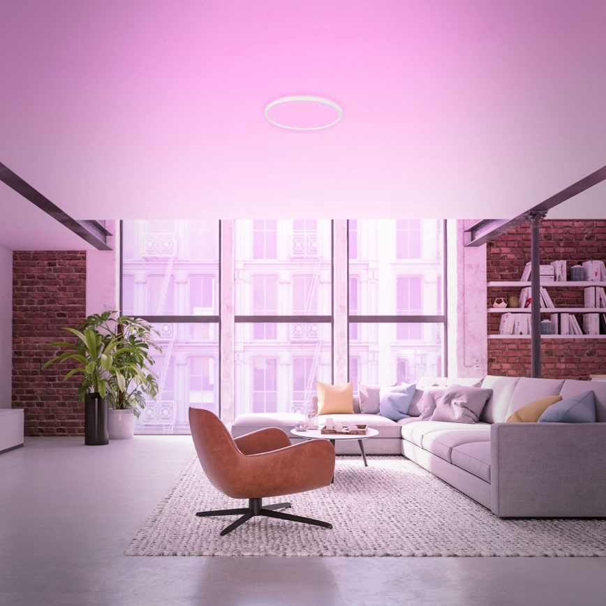 Briloner 7494016 - Plafonnier LED RGBW dimmable SMART LED/22W/230V 4000K Ø 42 cm Wi-Fi Tuya + télécommande