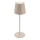 Briloner 7508011 - LED Dimbaar oplaadbaar buitenshuis tafellamp 2in1 LED/2,5W/5V IP44 beige
