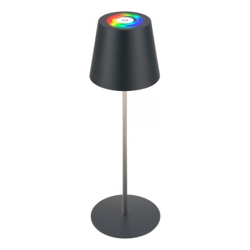 Briloner 7559015 - LED RGB dimbare oplaadbare buitentafellamp COLORIS LED/3,5W/5V IP44 2000 mAh antraciet Wi-Fi Tuya