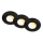 Briloner 7588035 - SET van 3 LED inbouwspots voor de badkamer KLIRA LED/4,9W/230V 2500/3000/4000K IP44 zwart