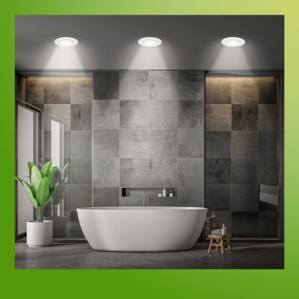 Briloner 7588036 - SET van 3 LED-inbouwspots voor badkamer KLIRA LED/4,9W/230V 2500/3000/4000K IP44 wit