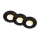 Briloner 7589035 - SET 3xLED Dimbare inbouwspots voor badkamer KLIRA LED/4,9W/230V 2500/3000/4000K IP44 zwart