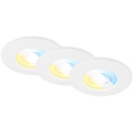 Briloner 7605036 - SET 3xLED Badkamer inbouwspot 3xLED/4,9W/230V IP44 wit