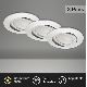 Briloner 8309-039 - LOT 3x Luminaire de salle de bain encastrable à intensité variable LED/5W/230V IP23