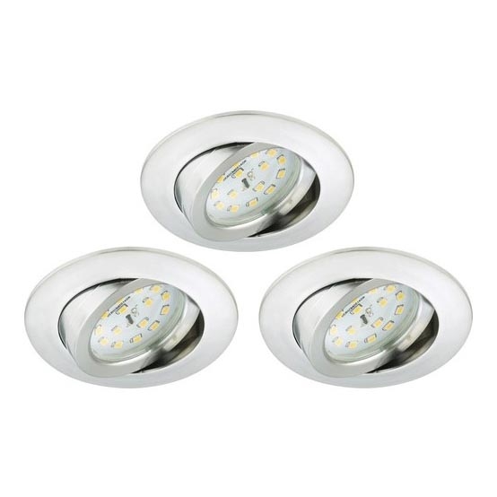 Briloner 8312-039 - LOT 3x Spot encastrable de salle de bain LED LED/5W/230V IP23