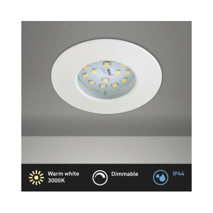 Briloner 8316-016 - LED-dimbare badkamer-inbouwspot LED/5,5W/230V IP44 wit