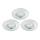 Briloner 8316-039-LOT 3x Luminaire de salle de bain encastrable à intensité variable LED/5,5W/230V IP44