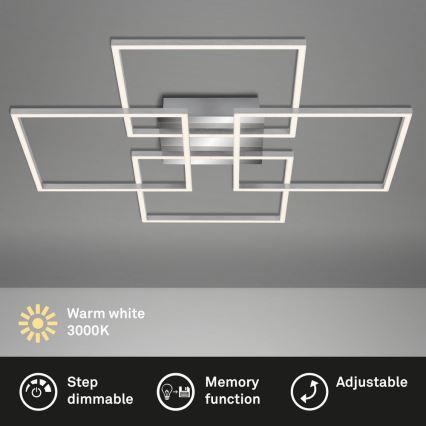 Briloner - Dimbare LED bevestigde hanglamp FRAME 4xLED/12W/230V