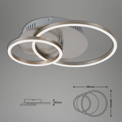 Briloner - Dimbare LED plafondlamp FRAMES LED/24,5W/230V