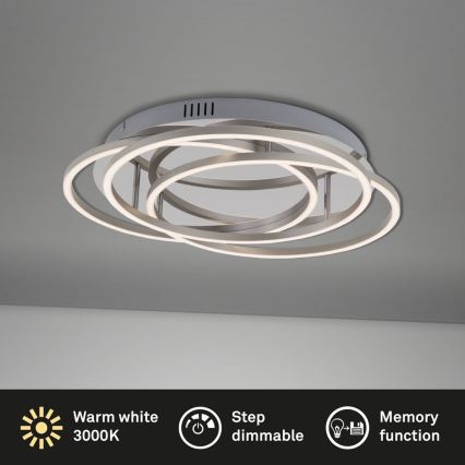 Briloner - Dimbare LED plafondlamp FRAMES LED/60W/230V glanzend chroom
