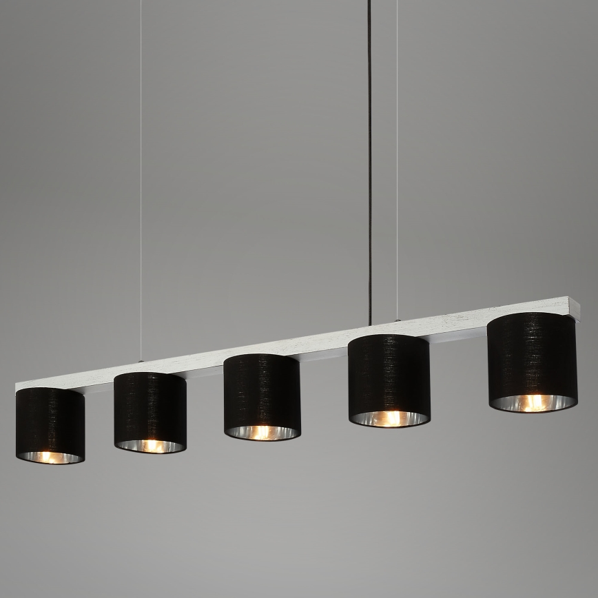 Briloner - Hanglamp aan een koord LURI 5xE14/25W/230V rubberen boom