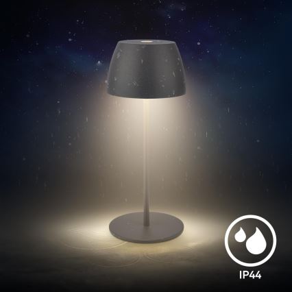 Briloner - Lampe de table d'extérieur tactile LED rechargeable et dimmable MINI LED/2,5W/5V IP44 1800 mAh anthracite