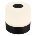 Briloner - Lampe de table d'extérieur LED tactile dimmable rechargeable LED/2W/5V 2700K IP44 1200 mAh noire