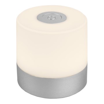 Briloner - Lampe de table d'extérieur LED tactile et dimmable, rechargeable LED/2W/5V 2700K IP44 1200 mAh chrome mat