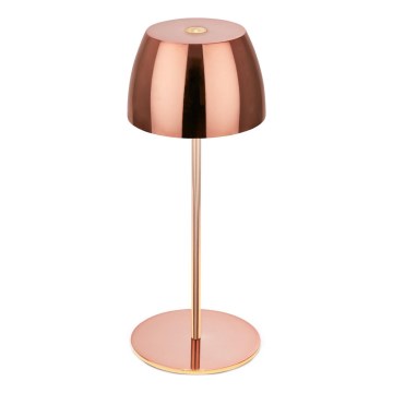 Briloner - Lampe de table d'extérieur tactile MINI, dimmable et rechargeable, LED/2,5W/5V IP44 1800 mAh, cuivrée