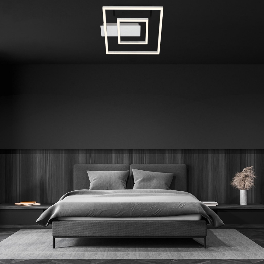 Briloner - LED plafondlamp FRAME LED/22W/230V 3000K 30x32 cm mat chroom