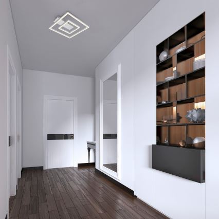 Briloner - LED plafondlamp FRAME LED/22W/230V 3000K 30x32 cm mat chroom