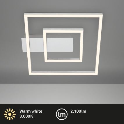 Briloner - LED plafondlamp FRAME LED/22W/230V 3000K 30x32 cm mat chroom