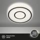 Briloner - LED Plafondlamp SIRKEL LED/12W/230V zwart