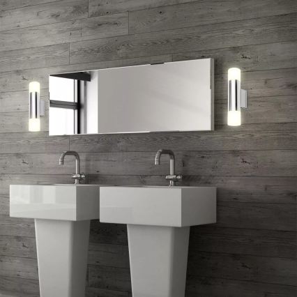 Briloner - LED badkamerwandlamp 2xGU10/4,8W/230V IP44 3000K glanzend chroom