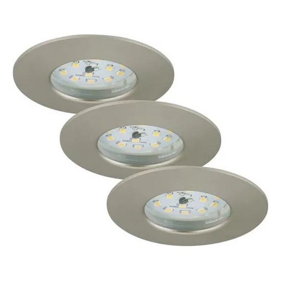 Briloner - LOT 3x Spot encastrable de salle de bain à intensité variable LED/5,5W/230V IP44