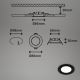 Briloner - LOT 3x Spot encastrable de salle de bain LED LED/3W/230V IP23