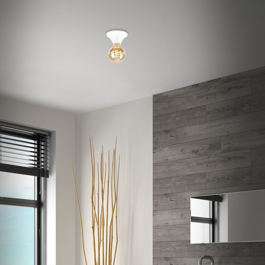 Briloner - Plafondlamp voor badkamer 1xE27/10W/230V IP44 wit