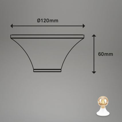 Briloner - Plafondlamp voor badkamer 1xE27/10W/230V IP44 wit