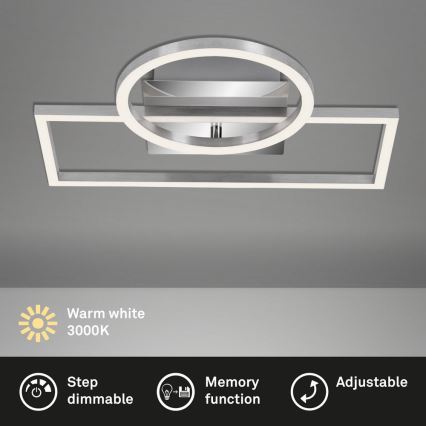 Briloner - Plafonnier à intensité variable FRAMES LED/19W/230V