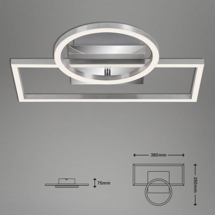 Briloner - Plafonnier à intensité variable FRAMES LED/19W/230V