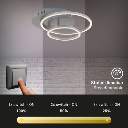 Briloner - Plafonnier à intensité variable FRAMES LED/24,5W/230V