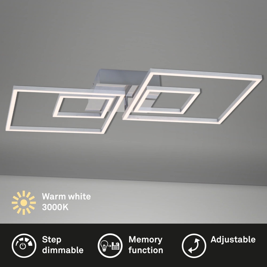 Briloner - Plafonnier à intensité variable FRAMES LED/40W/230V