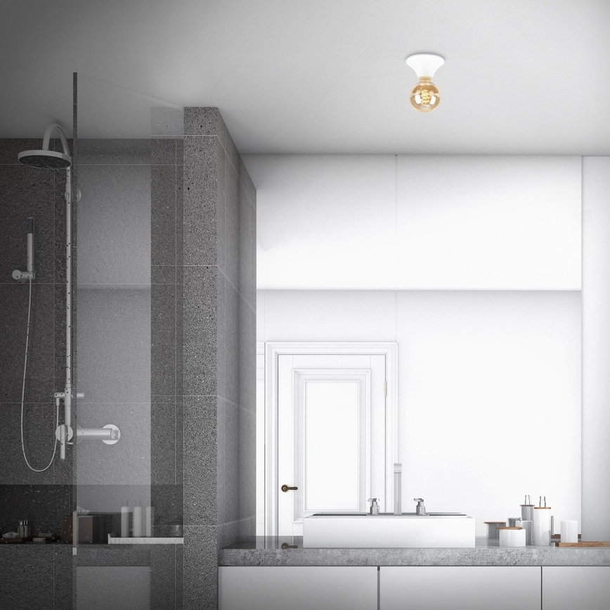 Briloner - Plafonnier de salle de bains 1xE27/10W/230V IP44 blanc