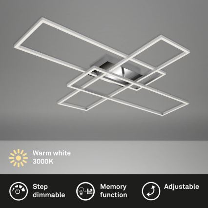 Briloner - Plafonnier LED à intensité variable FRAME LED/50W/230V