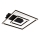 Briloner - Plafonnier LED FRAME, 22 W, 230 V, 3000 K, 30 x 32 cm, noir