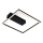 Briloner - Plafonnier LED FRAME LED/14W/230V 3000K 30x32 cm noir