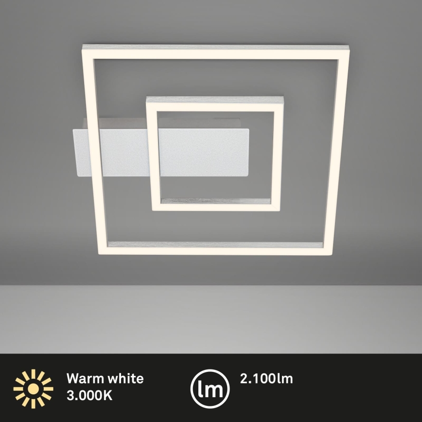 Briloner - Plafonnier LED FRAME LED/22W/230V 3000K 30x32 cm chrome mat