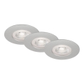 Briloner - SET 3x LED Dimbare badkamerverlichting LED/4,9W/230V IP44