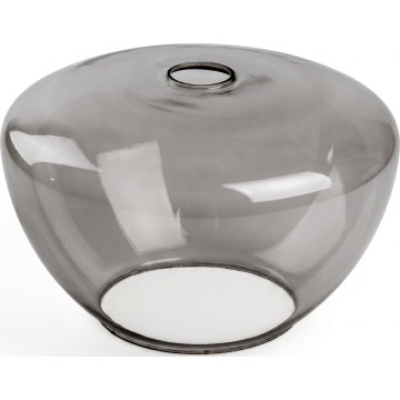 Briloner - Verre de remplacement pour lustre SEVENTIES E27 gris fumé