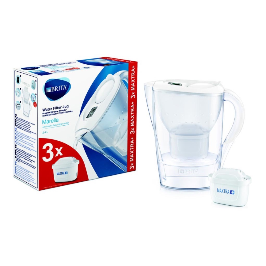 Brita - Filterketel Marella 2,4 l + 3 filters