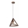 Bronzen Hanglamp aan een koord 1x E27 / 60W / 230V