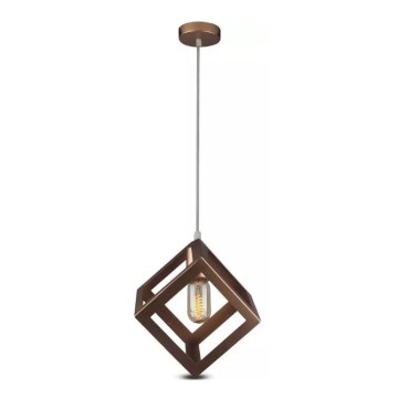 Bronzen Hanglamp aan een koord 1x E27 / 60W / 230V