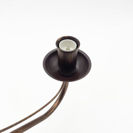 Bronzen kroonluchter aan ketting ANTON 8xE14/60W/230V